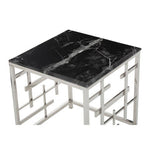 Aprilia Black Marble Side Table