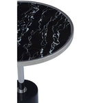 Oria Black Marble End Table