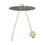 Oria Black Marble Effect Top End Table