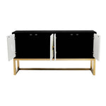 Dumas Black and White Four Door Sideboard