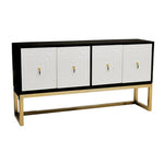 Dumas Black and White Four Door Sideboard