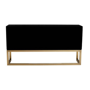 Dumas Black and White Four Door Sideboard