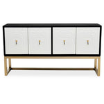 Dumas Black and White Four Door Sideboard