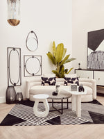 Dumas Black and White Four Door Sideboard