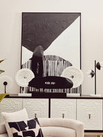 Dumas Black and White Four Door Sideboard