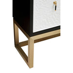 Dumas Black and White Four Door Sideboard