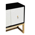 Dumas Black and White Four Door Sideboard