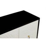 Dumas Black and White Four Door Sideboard