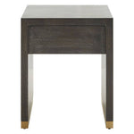 Deskey One Drawer Grey Shagreen Effect Side Table