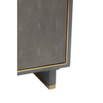 Deskey Grey Shagreen Effect Three Drawer Sideboard