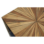 Gabelle Ebony Bamboo Square Side Table
