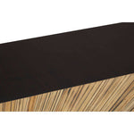 Gabelle Ebony and Natural Bamboo Console Table