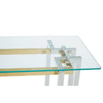 Elino Silver and Gold Console Table