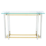 Elino Silver and Gold Console Table