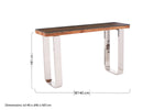 Kerala Natural U Shaped Base Console Table