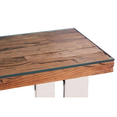 Kerala Natural U Shaped Base Console Table