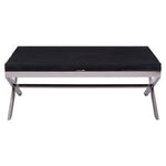 Kerala Black Coffee Table With Cross Base