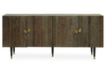 Malay Recycled Elm Wood 4 Door Sideboard