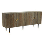 Malay Recycled Elm Wood 4 Door Sideboard