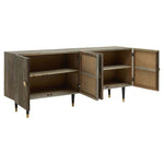 Malay Recycled Elm Wood 4 Door Sideboard