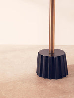 Corra Gold Side Table With Black Base