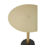 Corra Gold Side Table With Black Base
