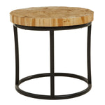 Malang Round Table With Iron Frame