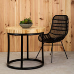 Malang Round Table With Iron Frame