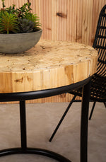 Malang Round Table With Iron Frame