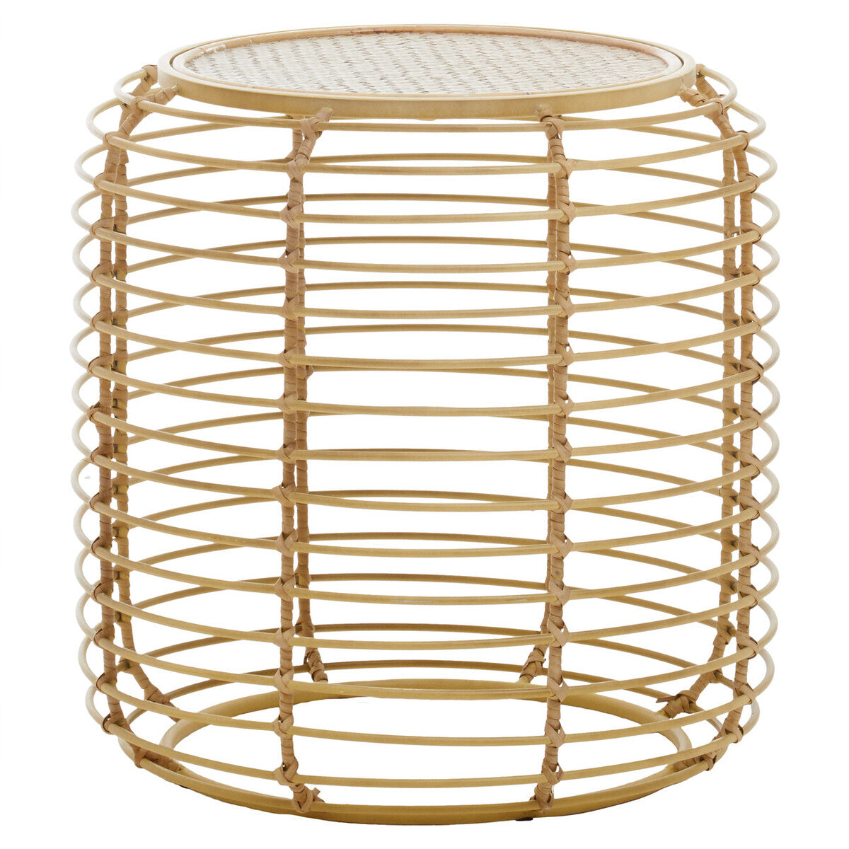 Trento Round Rattan Side Table