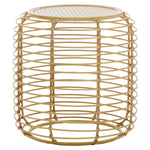 Trento Round Rattan Side Table