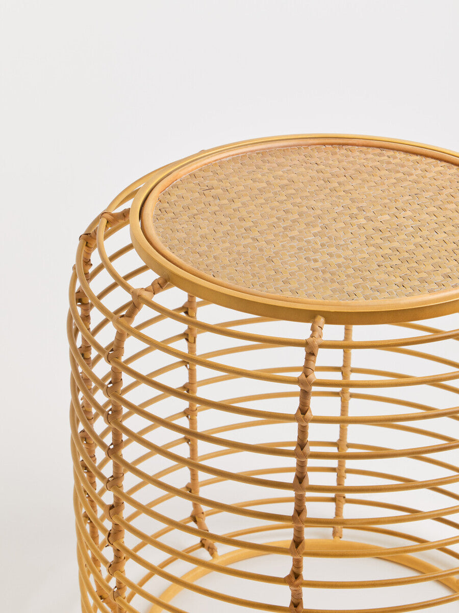 Trento Round Rattan Side Table