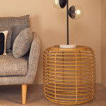Trento Round Rattan Side Table