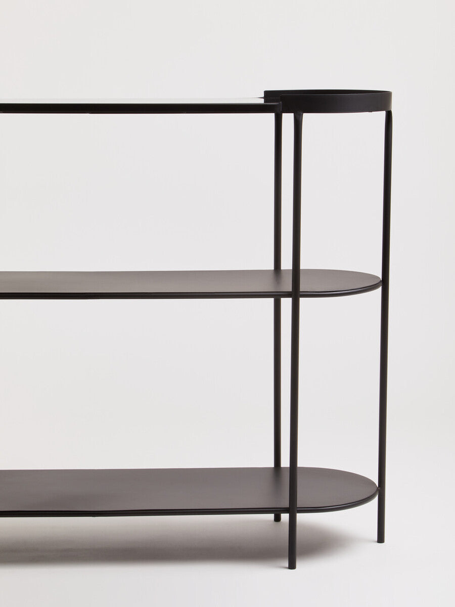 Trento Console Table With Glass Top