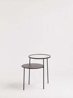 Trento End Table With Glass And Metal Tops