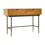 Jakara Natural Finish Console Table with 2 Drawers