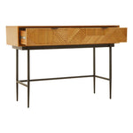 Jakara Natural Finish Console Table with 2 Drawers
