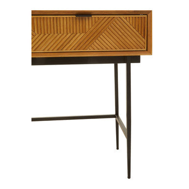 Jakara Natural Finish Console Table with 2 Drawers
