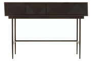 Jakara Black Finish Console Table with 2 Drawers