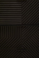 Jakara Black Finish Sideboard with 4 Doors and 3 Drawers