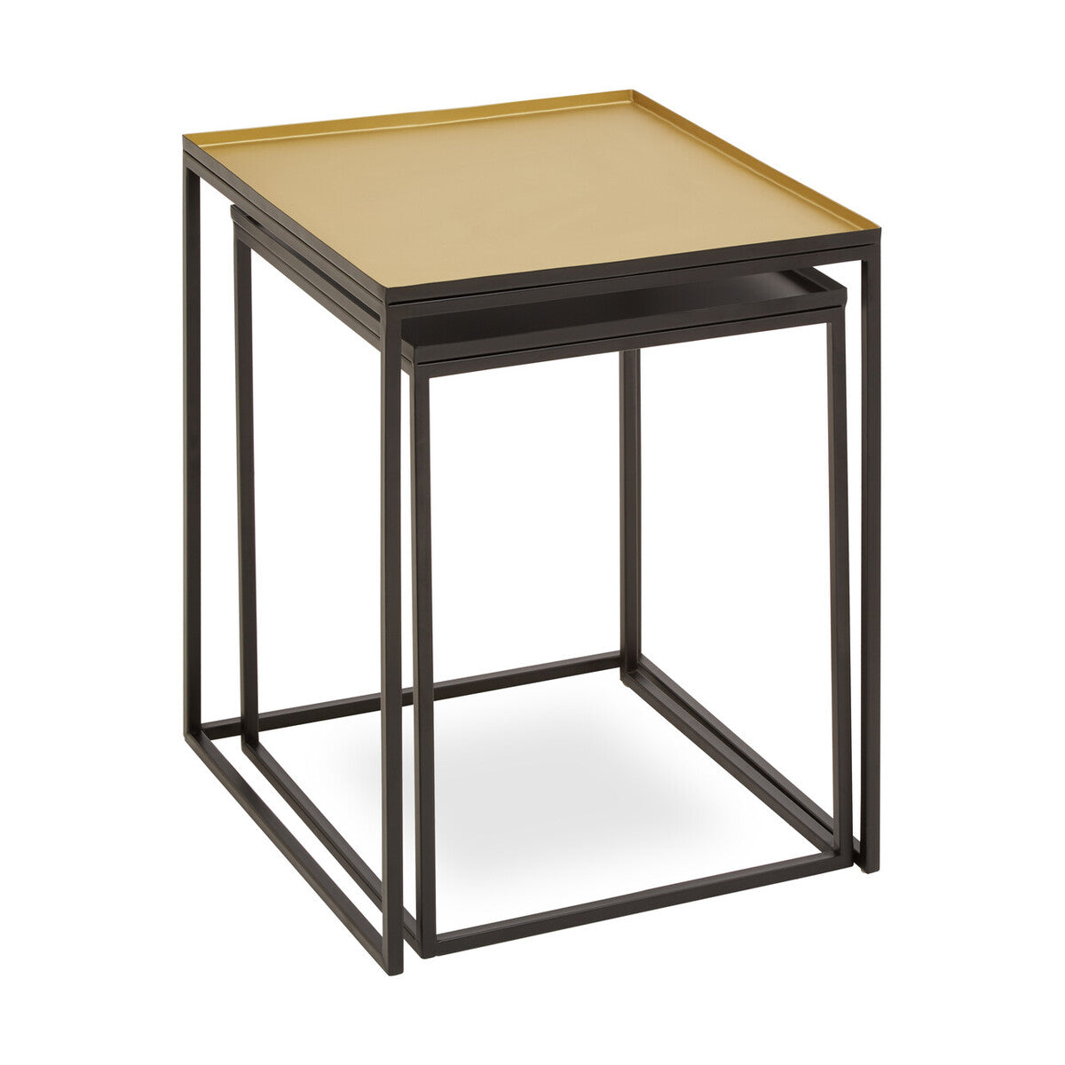 Rabia Gold And Silver Nest Of 2 Tables