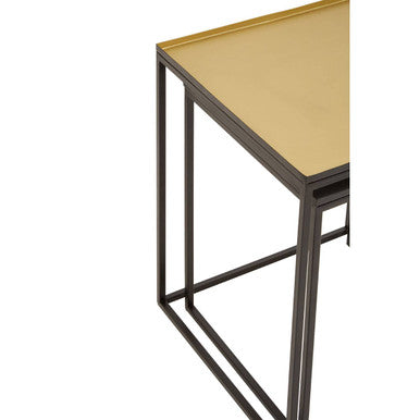 Rabia Gold And Silver Nest Of 2 Tables