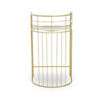 Rabia Gold Finish Bar Chair