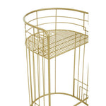 Rabia Gold Finish Bar Chair