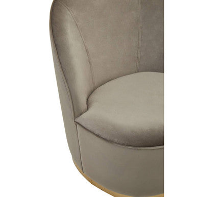 Kids Tamra Mink Velvet Gold Base Chair