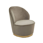 Kids Tamra Mink Velvet Gold Base Chair