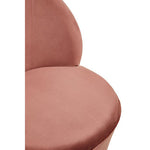 Kids Tamra Dusty Pink Velvet Gold Base Chair