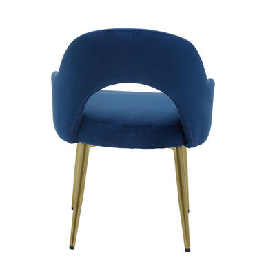 Dani Midnight Blue Velvet Dining Chair