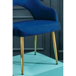 Dani Midnight Blue Velvet Dining Chair