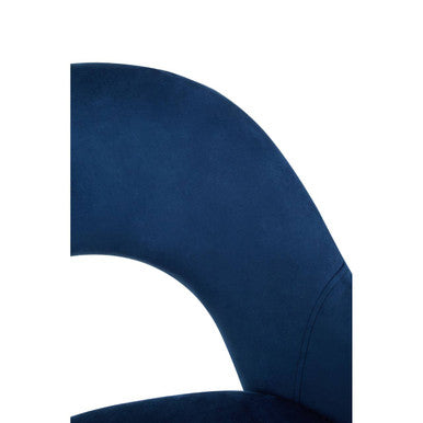 Dani Midnight Blue Velvet Dining Chair